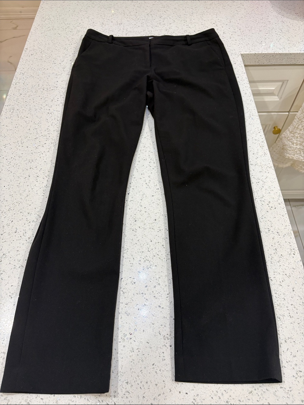 Calvin Klein Black ankle length corporate work trouser pants size 6